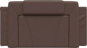 barna műbőr fejtámla párna Viana 100 cm