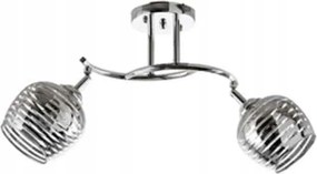 Univerzális mennyezeti lámpa, két világítási irány, ezüst konyhai