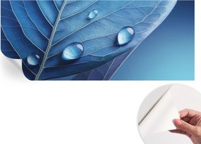 Öntapadós Dekoratív Fotótapéta Hálószobába Kék levél 250x104 cm