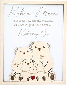 Ajándék Anyának Anyák Napjára születésnapra köszönő keret Név Gravírozással