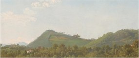 Kép - Simon Denis,  View Near Naples, reprodukciók (120x50 cm)
