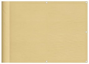 homokszínű 100% oxford poliészter erkélyparaván 75 x 400 cm