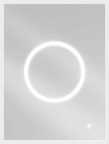 Mexen Koga 60 x 80 cm-es, megvilágított fürdőszobai tükör, LED 6000K, páramentesítő - 9821-060-080-611-00