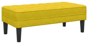 Pad Sárga 113x57x39 cm Bársonyos