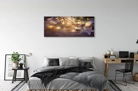 Canvas képek Dísz kúpok tábla fények 100x50 cm