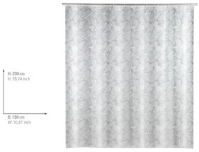 Samoa világosszürke zuhanyfüggöny - Wenko