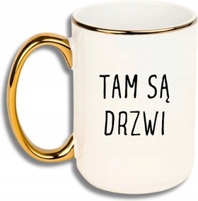 Bögre Nagy Fehér Arany Rant Vicces Ajándék Ott Van Az Ajtó