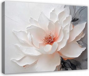 Vászonkép Virágok 3D Liliom Fehér Hálószoba Nappali Konyha 60x40