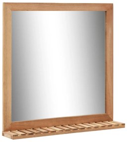 tömör diófa fürdőszobai tükör 60 x 12 x 62 cm