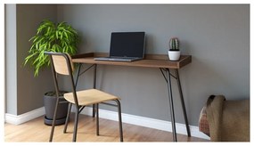 Rayburn íróasztal diófa dekoros asztallappal 52x115 cm - Woodman