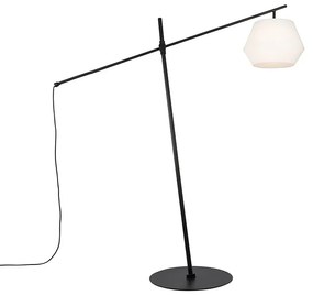 Design kültéri állólámpa fekete fehér árnyékolóval IP44 - Robbert