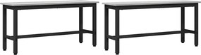 vidaXL Étkező pad 2 pcs Szürke Sonoma 100 x 32,5 x 48,5 cm