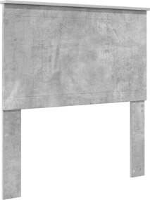 vidaXL Fejtámla fejtámlával Beton Szürke 90 cm Faanyag