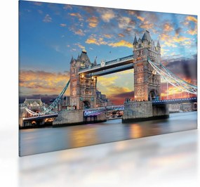 Kép - Tower Bridge, London, Anglia (üvegen) (70x50 cm)