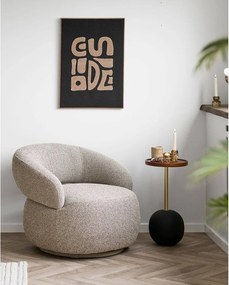 Kerek tárolóasztal mangófa asztallappal ø 30 cm Sirone – House Nordic