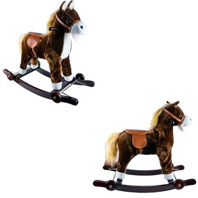 Hintaszék,  kerekekkel, plüss talppal, 2 funkcióval, 45 cm távolság a földtől és az üléstől, fa vázzal