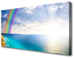 Canvas kép Rainbow-tenger táj minket 100x50 cm