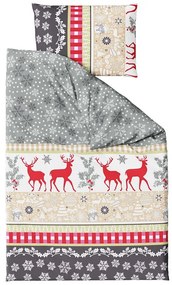 Flanel ágyneműhuzat CHRISTMAS TIME színes Ágyneműhuzat mérete: 70 x 90 cm | 140 x 200 cm