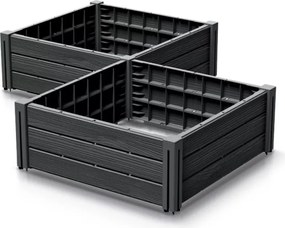 BASE PLANT magaságyás, 61x61x46cm, antracit Prosperplast