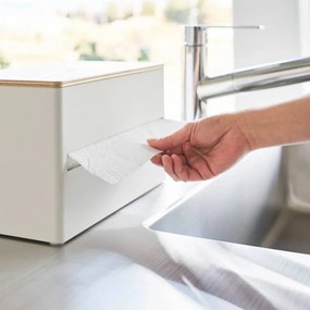 Fehér fém papírtörlő tartó Rin – YAMAZAKI