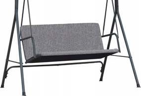 Ülőhinta kerti padhoz Alátét 168 x 113 cm Len Szürke