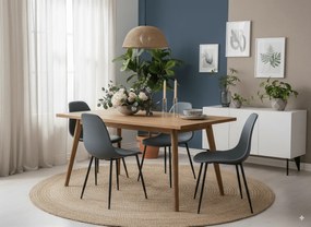 OSAKA palaszürke szék fekete lábakkal