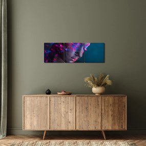 Csillogó nő képe (órával) (90x30 cm)