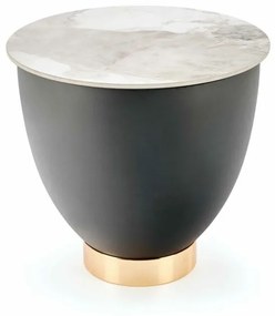 CECILIA_S dohányzóasztal, márvány / szürke / arany