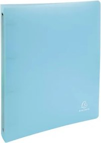 Gyűrűs könyv, 4 gyűrű, 40 mm, A4, PP, EXACOMPTA, pasztell kék (EX51972E)