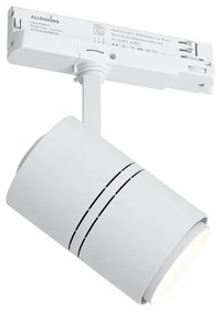 Modern fehér sínspotlámpa 3 fázisú sínhez LED-del - 3 fázisú Ruler