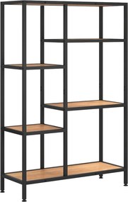 vidaXL acél és szerelt fa könyvespolc 80 x 30 x 120 cm
