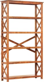 vidaXL tömör akácfa könyvszekrény mézszínű felülettel 100x30x180 cm
