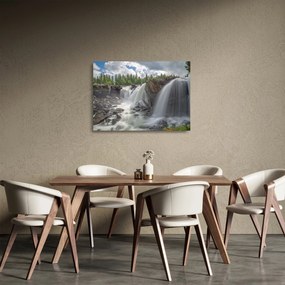 Vízesések képe (üvegen) (70x50 cm)