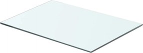 vidaXL Átlátszó üvegpolc panel 50x30 cm
