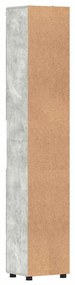 Fürdőszoba Székény TULUM Beton szürke 37 x 31,5 x 203 cm