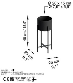 GED-026, Mono black fém virágtartó állvány