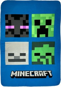 Minecraft Bad Mobs szuper puha polár takaró 100x150cm