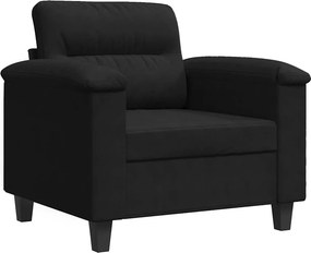 vidaXL fekete mikroszálas szövet kanapéfotel 60 cm
