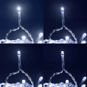 Monzana CECIL karácsonyi fényfüzér, 10m, hideg fehér