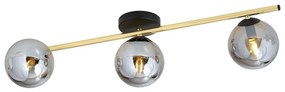 EMIBIG 1246-3 SPLENDI Glamour Mennyezeti Lámpa Fekete, Grafit, Arany E14 IP20
