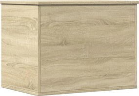 vidaXL sonoma tölgy színű szerelt fa tárolóláda 60x42x46 cm