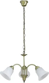 Rabalux csillár e14 3x40w bronz/fehér alabástrom üveg francesca