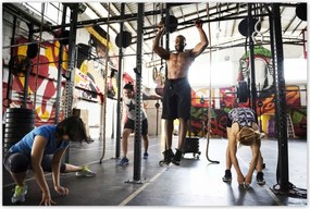 Poszterek 120x80 Edzőterem Edzés Teljesítmény