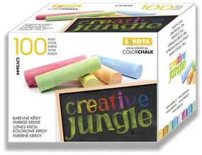 Táblakréta, kerek, Creative Jungle, színes (ISKE190)