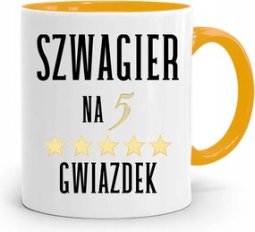 Sógornak Sárga Bögre Születésnapi Ajándéknak, fényképes nyomattal