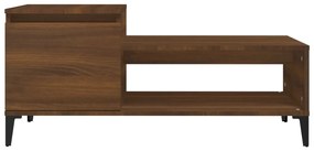Barna tölgy fatermék dohányzóasztal 100 x 50 x 45 cm