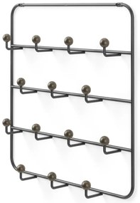 Fekete-natúr színű fém ajtófogas 36 cm Estique – Umbra