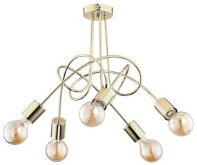 Felületre szerelhető csillár TANGO 5xE27/60W/230V arany