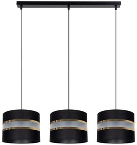 Csillár zsinóron CORAL 3xE27/60W/230V fekete