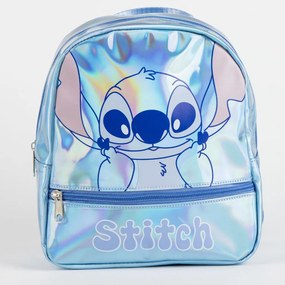 Disney Lilo és Stitch, A csillagkutya Iridiscente hologrammos hátizsák, táska 23 cm